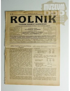 ROLNIK TYGODNIK ROLNICZY ILUSTROWANY 1927