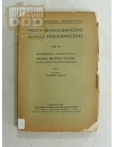 FAUNA MOTYLI POLSKI FRYDERYK SCHILLE 1931